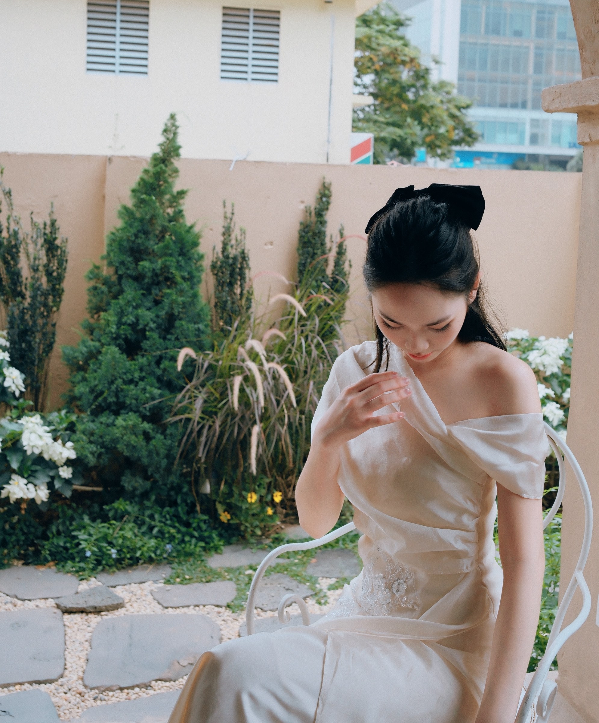Váy Blome Dress tơ óng, ảnh 4
