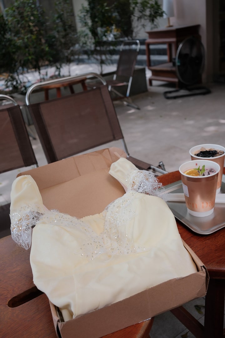 Váy Fly Dress vàng gà bản ngắn, ảnh 8