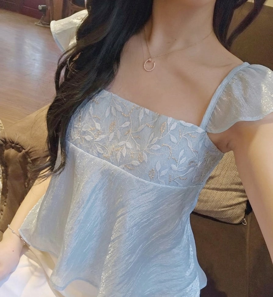 Áo tơ xanh Lily, ảnh 2