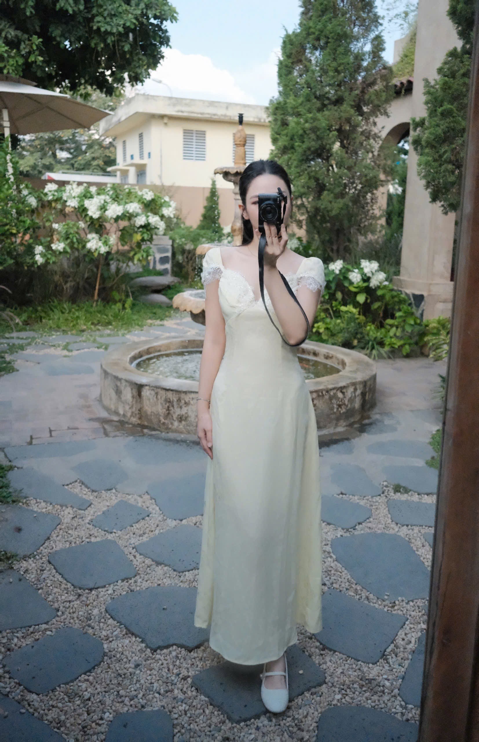 Váy lụa Fly Dress vàng gà, ảnh 6