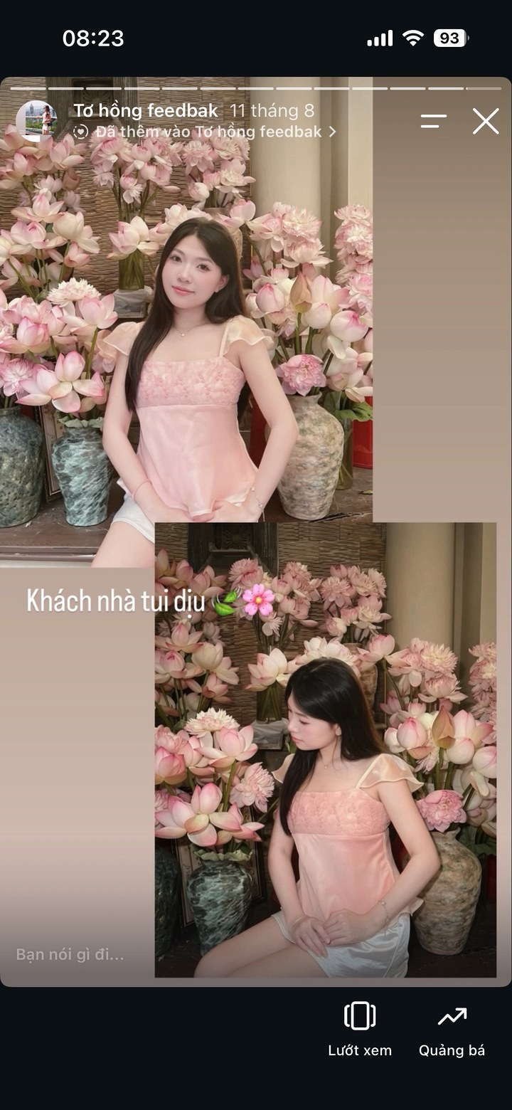 Áo Tơ hồng Lily, ảnh khách hàng