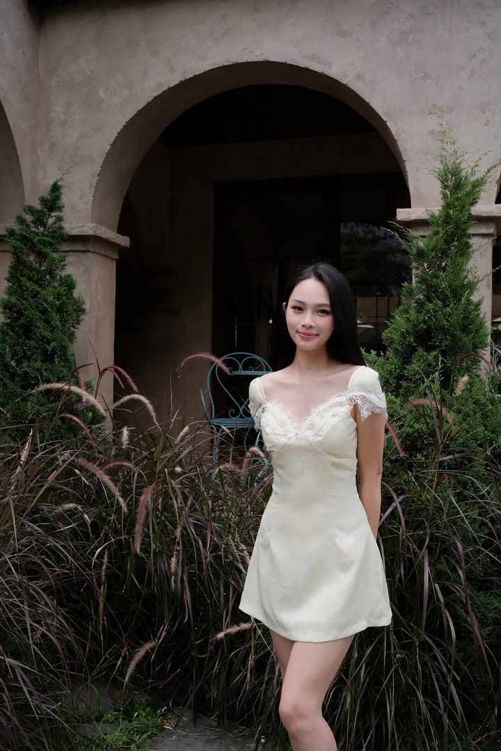 Váy Fly Dress vàng gà bản ngắn, ảnh 4