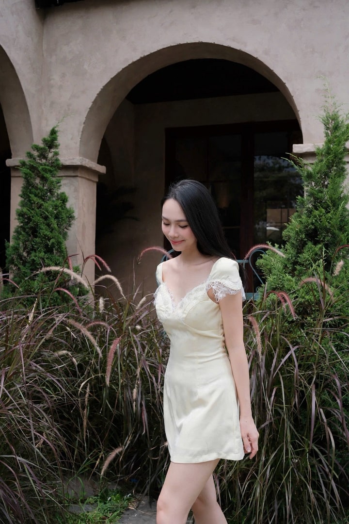 Váy Fly Dress vàng gà bản ngắn, ảnh 6